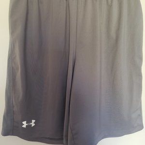 Men's Under Armour Fitted Heatgear Gray Shorts